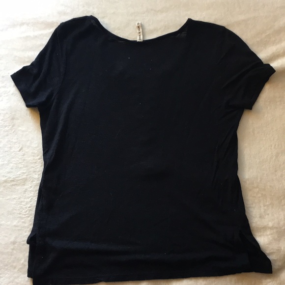 **2/$15 Emma and Sam LF lace up cropped t-shirt** - Picture 3 of 7